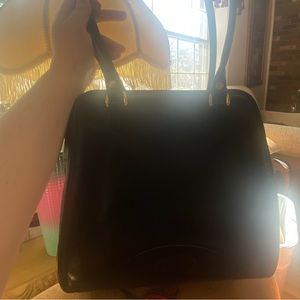 Vintage Oroton black leather bag